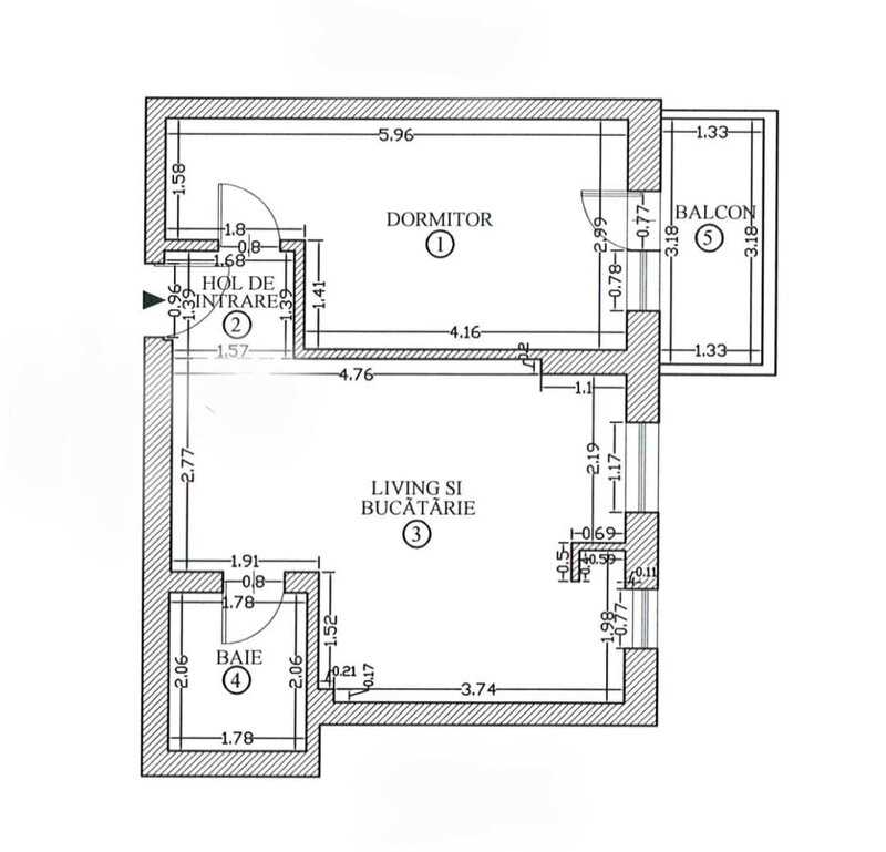 Grozavesti, inchiriere apartament 2 camere, bloc nou, etaj 3, mobilat.